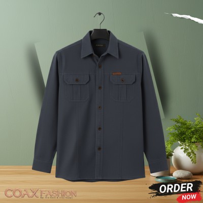 Double Pocket Full Sleeves Panel Shirt