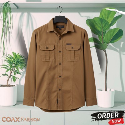 Double Pocket Full Sleeves Panel Shirt