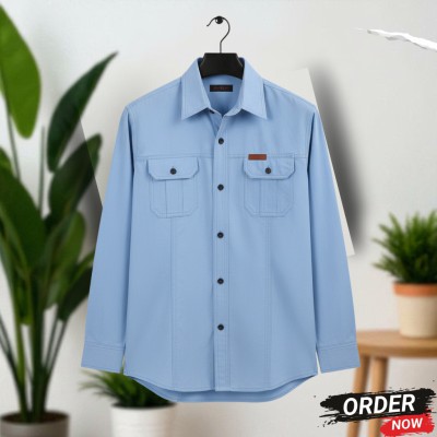 Double Pocket Full Sleeves Panel Shirt