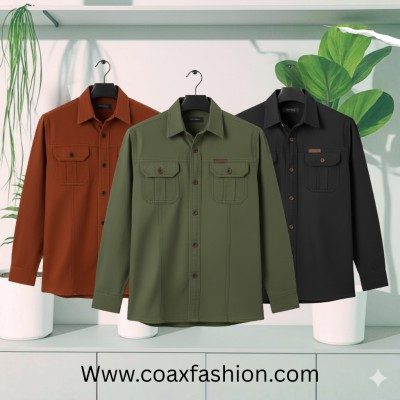 3 pc combo double Pocket Full Sleeves Panel Shirt