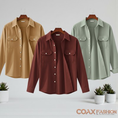 3pc combo double Pocket full sleeves Shirt