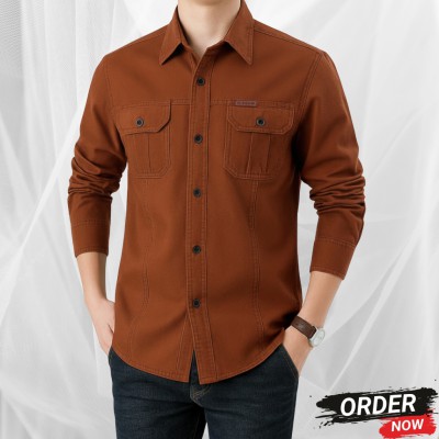 Double Pocket Full Sleeves Panel Shirt