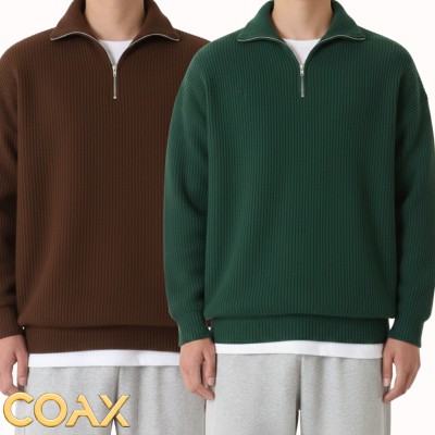 2 pc combo Premium Men's Rib high Neck Sweater (Half zipper)