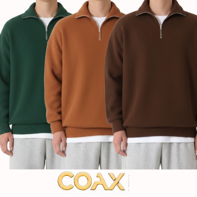 3 pc combo Premium Men's Rib high Neck Sweater (Half zipper)