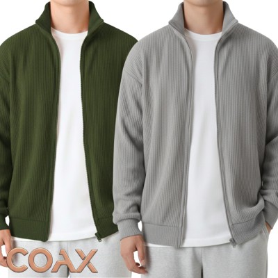 2 Pc ComboMen's Rib Jacket (Full zipper)