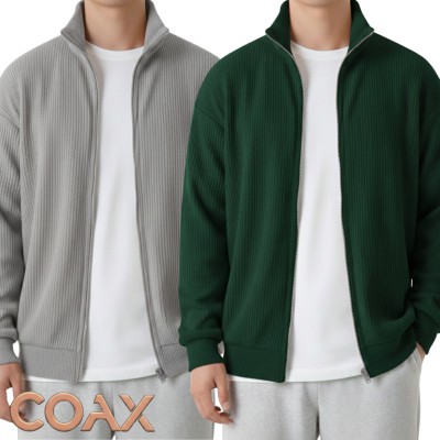2 Pc ComboMen's Rib Jacket (Full zipper)