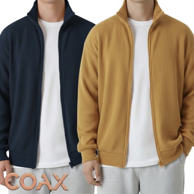 2 Pc ComboMen's Rib Jacket (Full zipper)