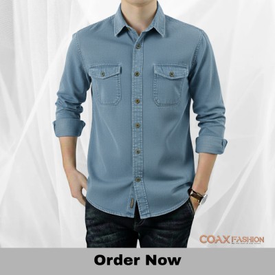 Premium Double Pocket Denim Shirt