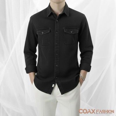 Premium Double Pocket Denim Shirt