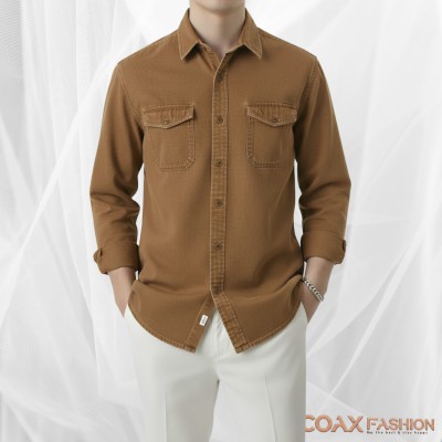 Premium Double Pocket Denim Shirt