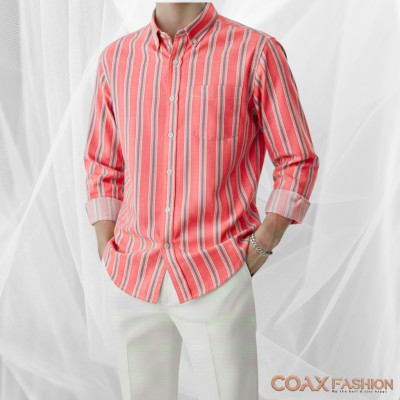 Men's Full Sleeve Premium Striped Shirt