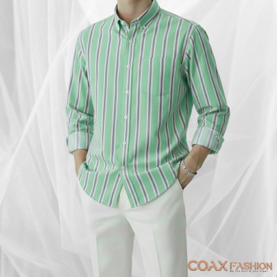 Men's Full Sleeve Premium Striped Shirt