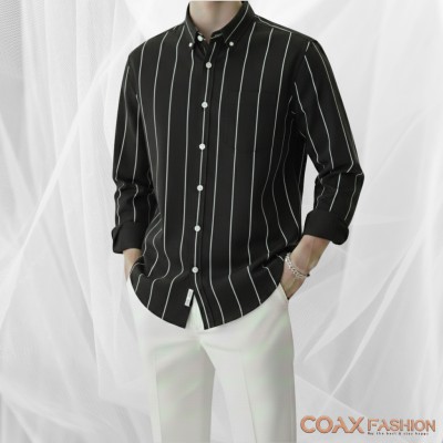 Men's Full Sleeve Premium Striped Shirt