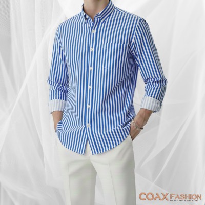 Men's Full Sleeve Premium Striped Shirt