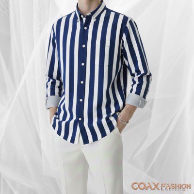 Men's Full Sleeve Premium Striped Shirt