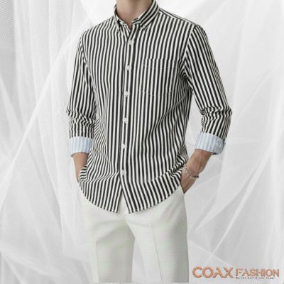 Men's Full Sleeve Premium Striped Shirt