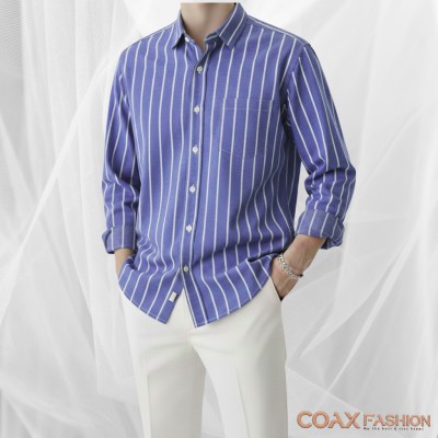 Men's Full Sleeve Premium Striped Shirt