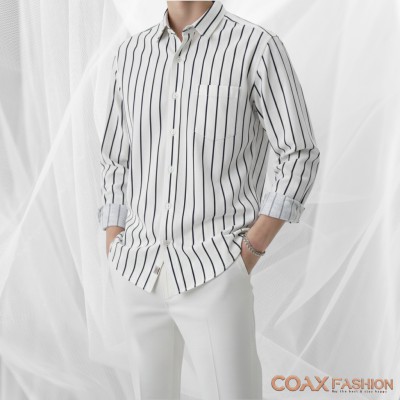 Men's Full Sleeve Premium Striped Shirt