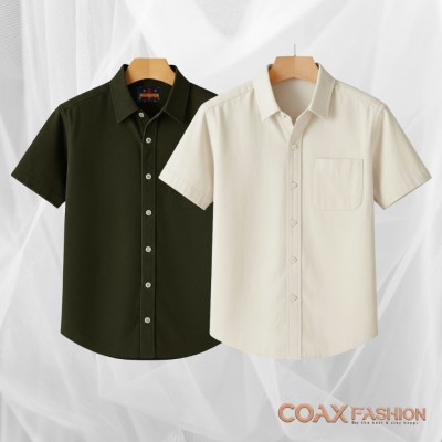 2 Pc Premium Kaizar cotton Half Sleeve Shirt