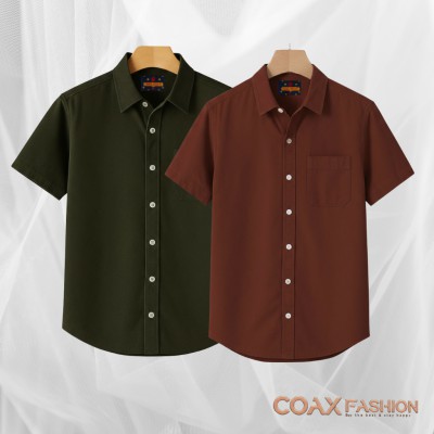 2 Pc Premium Kaizar cotton Half Sleeve Shirt