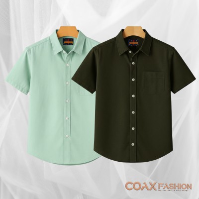 2 Pc Premium Kaizar cotton Half Sleeve Shirt
