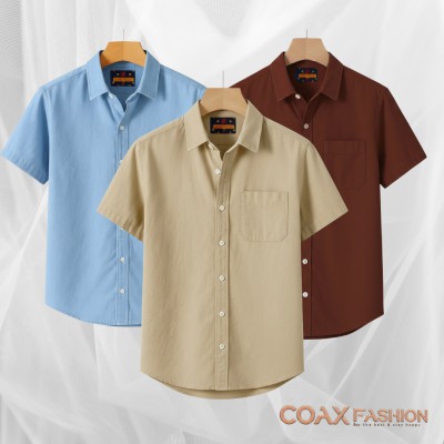 3 Pc Premium Kaizar cotton Half Sleeve Shirt