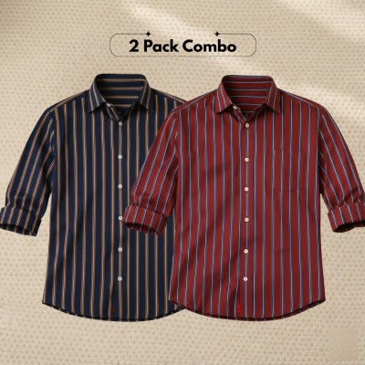 2 Pc Combo Premium Full Sleeve Formal Shirt
