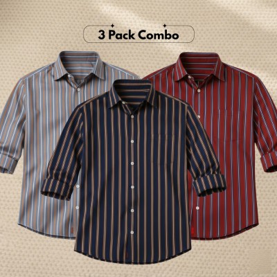 3 Pc Combo Premium Full Sleeve Formal Shirt