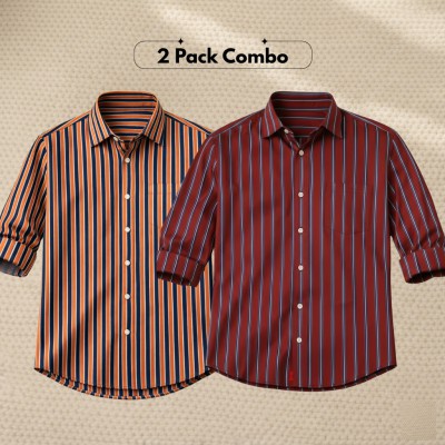 2 Pc Combo Premium Full Sleeve Formal Shirt