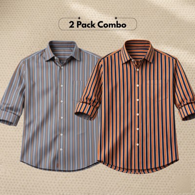 2 Pc Combo Premium Full Sleeve Formal Shirt