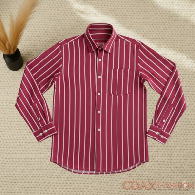 Men's Full Sleeve Premium Striped Shirt