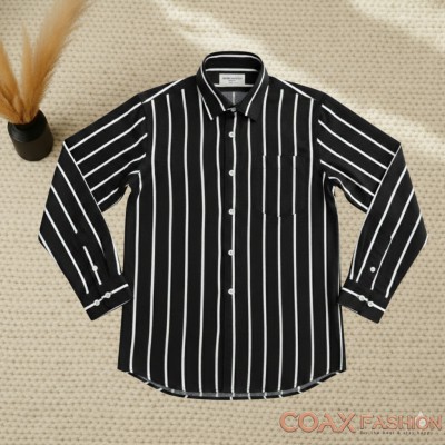 Men's Full Sleeve Premium Striped Shirt