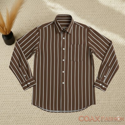 Men's Full Sleeve Premium Striped Shirt