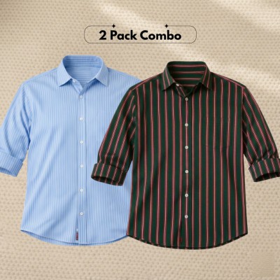 2 Pc Combo Premium Full Sleeve Formal Shirt