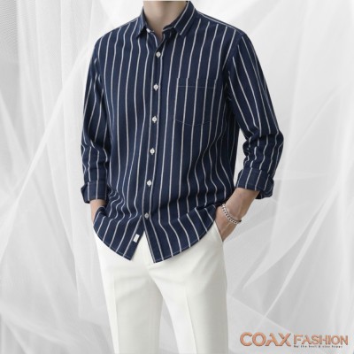 Men's Full Sleeve Premium Striped Shirt