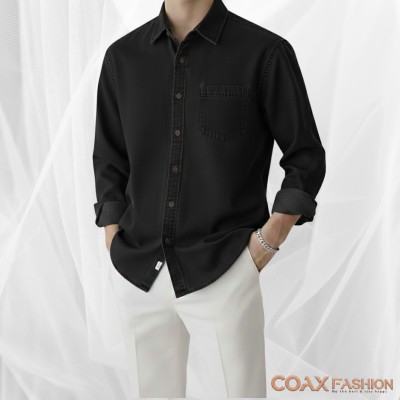 Premium Summer-Weight Denim Shirt