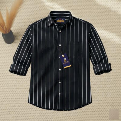 Men's Full Sleeve Premium Striped Shirt