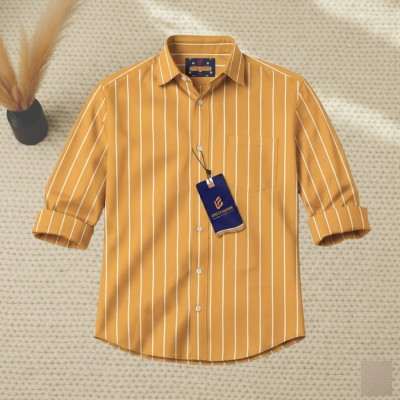 Men's Full Sleeve Premium Striped Shirt