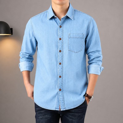 Premium Summer-Weight Denim Shirt