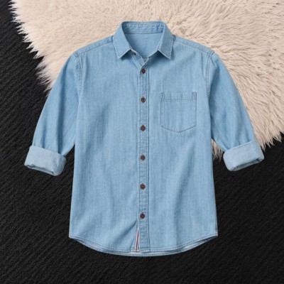Premium Summer-Weight Denim Shirt