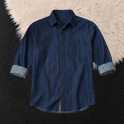 Premium Summer-Weight Denim Shirt